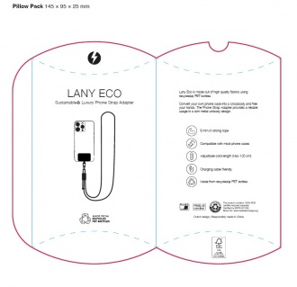Lany Eco - Premium Phone strap adapter, made of RPET material