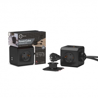 PowerCube Extended Duo USB 1.5m cable - Listwa zasilająca 2 x USB