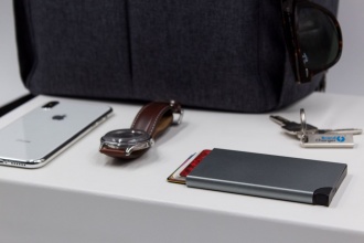 Wally Porto Vegan - Aluminum RFID wallet with vegan case