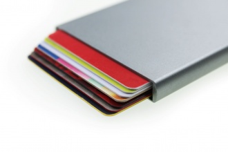 Wally Porto Vegan - Aluminum RFID wallet with vegan case