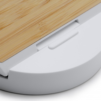 REMUS - Wireless charger made of bamboo and ABS plastic, 10 watts.
