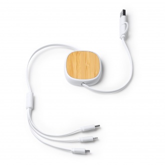 LENS - 5in1 extendable charging cable in babmus and recycled ABS