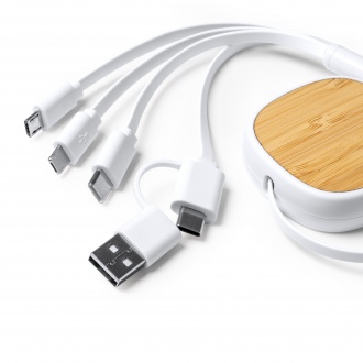 LENS - 5in1 extendable charging cable in babmus and recycled ABS
