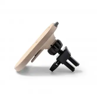 DENIZ - Car phone stand with charger function made of bamboo and wheat fibre