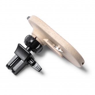 DENIZ - Car phone stand with charger function made of bamboo and wheat fibre