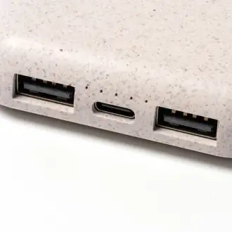 BLASTER - Powerbank z bambusa i włókna pszennego, 10000mAh