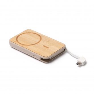 BRENER - Powerbank made of bamboo and wheat fibre, 5000mAh
