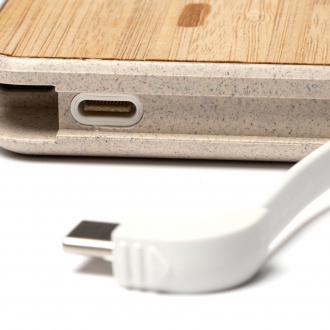 BRENER - Powerbank made of bamboo and wheat fibre, 5000mAh