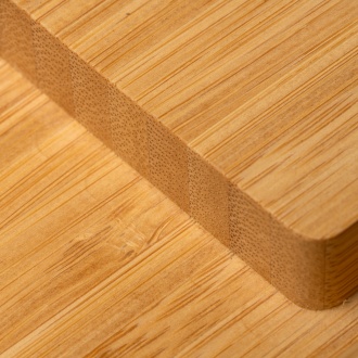 LUKE - Wireless charger with organiser made of bamboo, 10W
