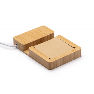 MARIEL - Wireless charger made of bamboo, 10 watts.