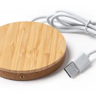 FURAX - Wireless charger made of bamboo and cork, 10W