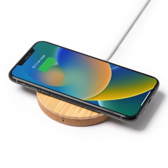 FURAX - Wireless charger made of bamboo and cork, 10W
