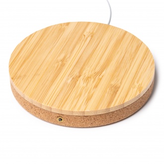 FURAX - Wireless charger made of bamboo and cork, 10W