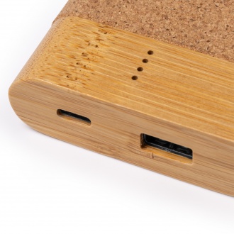 KOBE - Powerbank made of cork and bamboo, 5000mAh