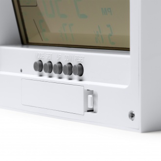 CRONOS - Weather station clock with bamboo front