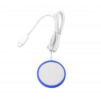 WUDY - Magnetic wireless charger made of recycled aluminum, 15 W.