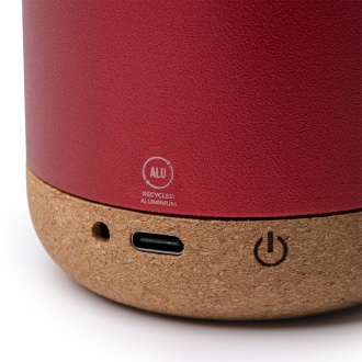 VOXEL - Wireless speaker made from recycled aluminum  with cork base