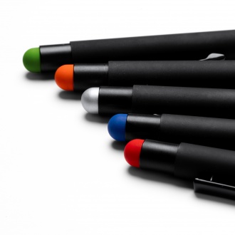 ZAGREB - Pen with rubber coating and stylus