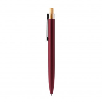 TANSA - Pen made of recycled aluminum with bamboo button