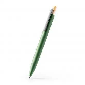 TANSA - Pen made of recycled aluminum with bamboo button
