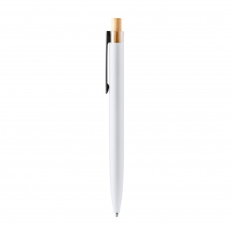 TANSA - Pen made of recycled aluminum with bamboo button