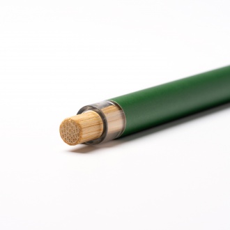 TANSA - Pen made of recycled aluminum with bamboo button