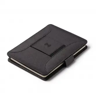 SAMPER - Multifunctional folder made of RPET fabric with A5 format.