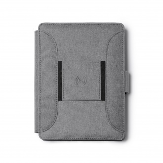 SAMPER - Multifunctional folder made of RPET fabric with A5 format.