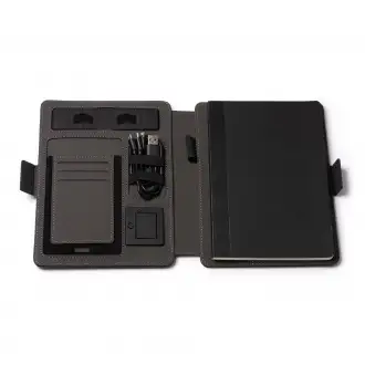 SAMPER - Multifunctional folder made of RPET fabric with A5 format.