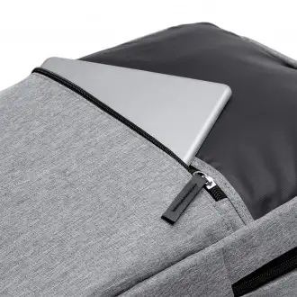 KITON - Backpack made of RPET material with PU leather details