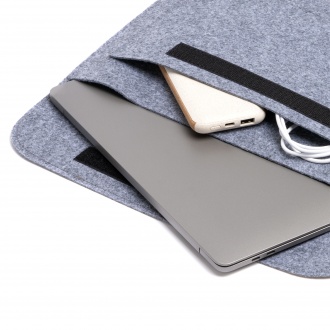 AMBER - 15" laptop sleeve made of recycled felt
