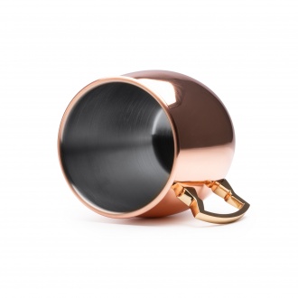KEILA - Stainless steel mug with an outer copper coating with a capacity of 500ml