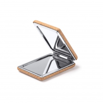 SANTIS - Pocket Folding Mirror made of cork