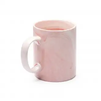 NORVAL - Ceramic mug with a marble-like finish
