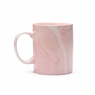NORVAL - Ceramic mug with a marble-like finish