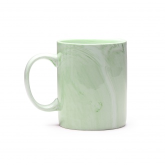 NORVAL - Ceramic mug with a marble-like finish