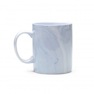 NORVAL - Ceramic mug with a marble-like finish