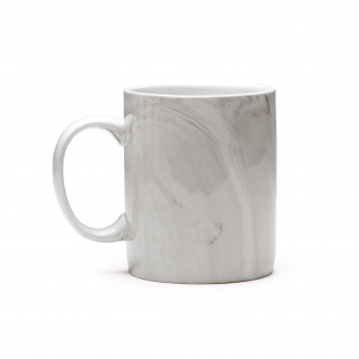 NORVAL - Ceramic mug with a marble-like finish
