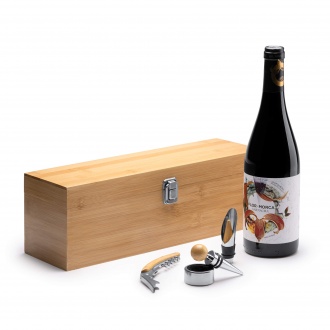 BORDEL - Wooden box for a bottle of wine