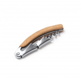 BRAKEL - Stainless steel corkscrew with cork handle