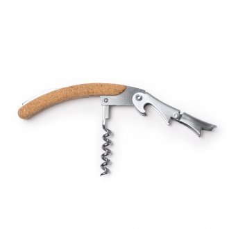BRAKEL - Stainless steel corkscrew with cork handle