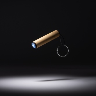 VESEL - Key ring with flashlight with a body made of bamboo