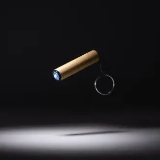 VESEL - Key ring with flashlight with a body made of bamboo