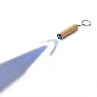 VESEL - Key ring with flashlight with a body made of bamboo