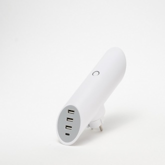 Spotlight Wallcharger - USB charger with flashlight