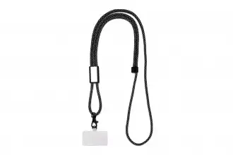 LANY WRISTBAND CHARGE ECO - pasek na nadgarstek do telefonu i kabel 60W USB-C, USB-C z RPET