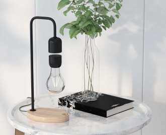 Levitating lamp - Lamp with levitating bulb
