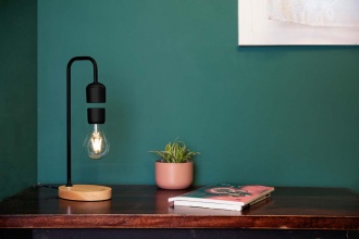 Levitating lamp - Lamp with levitating bulb