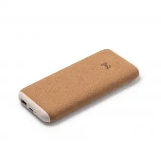 ROTOX - Powerbank with a capacity of 10000 MAH, made of wheat fiber and cork