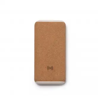 ROTOX - Powerbank with a capacity of 10000 MAH, made of wheat fiber and cork